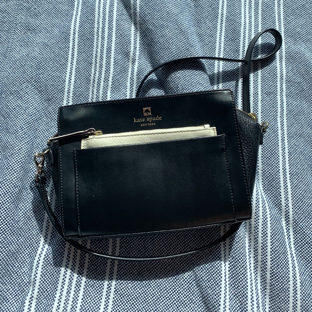 Excellent condition black & cream Kate Spade purse